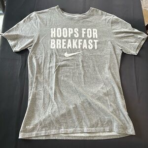 Men’s Nike Gray Dri-Fit “Hoops for Breakfast” Tee
